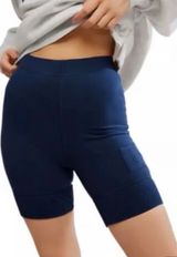 Free People Movement Victory Biker Shorts Navy Blue XS NWOT High Rise Yoga Photo 0