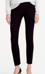 J.Crew Minnie Pant Black Wool Blend Side Zip‎ Slim Ankle Trousers 06685 Size 0 Photo 0