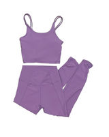 Matching Set Active leggings and tank-Lavender Photo 0