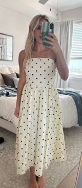 Pokadot dress White Size M Photo 0