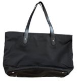 Lauren Ralph Lauren Keaton medium‎ tote bag in black nylon leather Photo 0