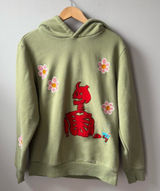 Green Abstract by Jules Skeleton Hoodie 🔥 Size L Photo 0