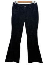 Express Flare‎ Leg Pants Womens 6 Black Mid Rise Seam Detail Trousers Capsule Photo 0