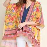 Umgee Plus Floral Kimono Cardigan Size XL/1X Photo 0