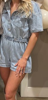 Denim Romper Photo 0