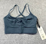 Varley Always Irena Bralette Slate Blue Cross Back Sports Bra Small‎ NWT $58 Photo 0