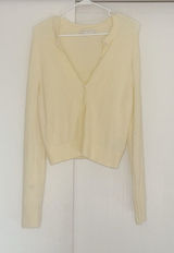 Abercrombie Butter Yellow Merino-Wool Blend Sweater Photo 0