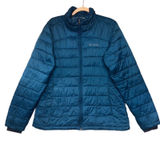 Columbia Thermal Coil Puffer Jacket Large‎ Blue Quilted Full Zip Lightweight L Photo 0
