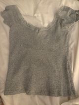 Brandy Melville Gray Lace Tank Photo 0