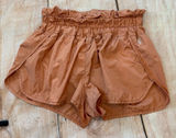 FP Movement Free People Womens Peach The Way Home Athletic Shorts Medium Pull On Photo 0