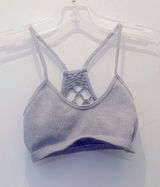 Intimately free people bra gray sports bra razor back size small Photo 0