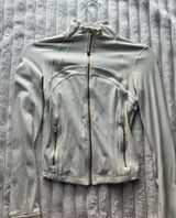 White and gold lululemon define jacket cropped Photo 0
