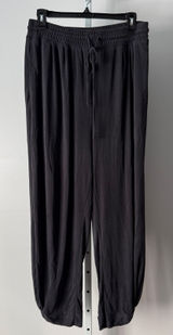 Anthro Saturday Sunday‎ S Black Ribbed Knit Harem Jogger Pants Lounge Streetwear Photo 0