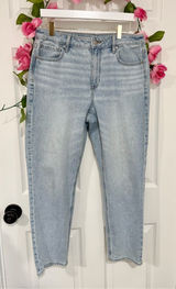 American Eagle Strigid Light Wash High Rise Jeans Women’s 8 Short Photo 0