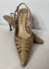 Karen Scott pointed kitten comfort heel height 90’s champagne 8 slingback Photo 0