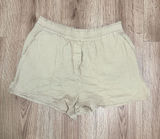 Steve Madden Light Cream High-Waist Gauze Shorts Photo 0