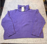 Universal Thread Purple‎ Ribbed Turtleneck Sweater Women's Size Mesdium NWT Photo 0