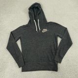 Nike Gym Vintage Hoodie Women M Gray Sportswear Athletic Lounge Pullover Photo 0