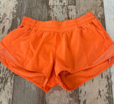 Bright Orange Lululemon Hotty Hot Shorts 2.5" Photo 0