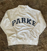 White parke sweatshirt varsity mockneck S/M Photo 0