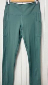 Iuga High-Waist Active Leggings in‎ Dusty Teal Size L Photo 0