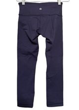 Lululemon Women’s Size 2 Navy Dark Blue Wunder Under Performance Crop Leggings Photo 0