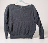 Kenneth Cole New York Women's Navy Blue Ribbed Boat Neck‎ Long Sleeve Sweater XL Photo 0
