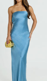 Showpo Strapless Maxi Cowl Back Charlita Dress Photo 0