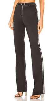I.AM.GIA‎ Slater High Waist Zip Front Flare Pants Black Size S Photo 0