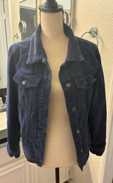 Brandy Melville Corduroy Jacket blue navy  Photo 0