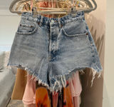 ZARA Jean Shorts High-Waisted Denim Photo 0