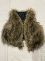 Faux Fur Brown Vest - Women's Cozy Layering Vest Photo 0