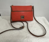 Dooney & Bourke Ginger Pouchette Crossbody Pebble Leather RED/ORANGE Photo 0