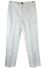 J. Crew Kate straight-leg pant in stretch linen blend White 2 BF407 NIB Photo 0