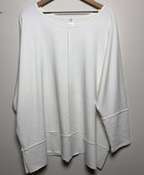 SPANX Women AirEssentials Crewneck‎ Tunic Sweater 3X Powder White Relaxed Photo 0