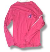 Vineyard Vines | Long-Sleeved Coral Lacrosse Tee | Medium Photo 0