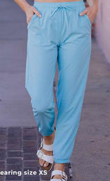 Albion FIT Large NEW Everywhere Joggers Aqua Blue Lightweight Elastic Outdoor Photo 0