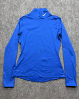 Nike Women's Medium Royal Blue Long-Sleeve Dri-FIT Mock Neck Top Photo 0
