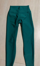 Alo Yoga Emerald Green Leggings High-Waisted 7/8 Photo 0