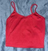 4 for $15 SALE - red crop top ribbed Photo 0