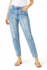 Express super high rise skinny seam front raw hem jeans 4 Photo 0