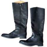 Enzo Angiolini Black Leather Eaellerby‎ Riding Boots Sz 10 Equestrian Preppy Photo 0