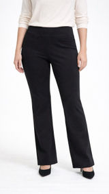 SPANX Super Smooth Perfect Fit Ponte Wide Leg Pants Black Size S Petite 23” Long Photo 0