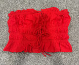 Strapless Top Red Size M Photo 0