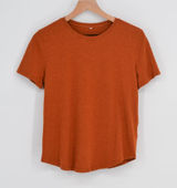 Lululemon Love Crew T-Shirt Heathered Brown Women's S Pima Cotton Short Sleeve Photo 0