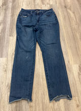 Judy Blue Boyfriend Fit Jeans Women Size 18W Medium Wash Distressed Raw Hem Photo 0