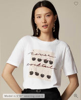J. Crew Relaxed-fit "Cerise cocktail"‎ graphic T-shirt in broken-in jersey Photo 0