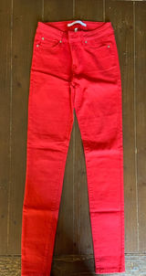 Celebrity Pink Red High-Rise Skinny Jeans Photo 0