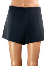 Kookai Women's Black High Waisted Tailored Wide Leg Mini Casual Shorts Size 36 Photo 0