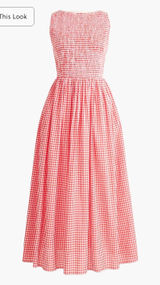 J Crew Factory Smocked Boatneck Midi dress Photo 0